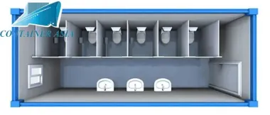 Container toilet 40 feet