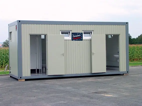 Container toilet 20 feet