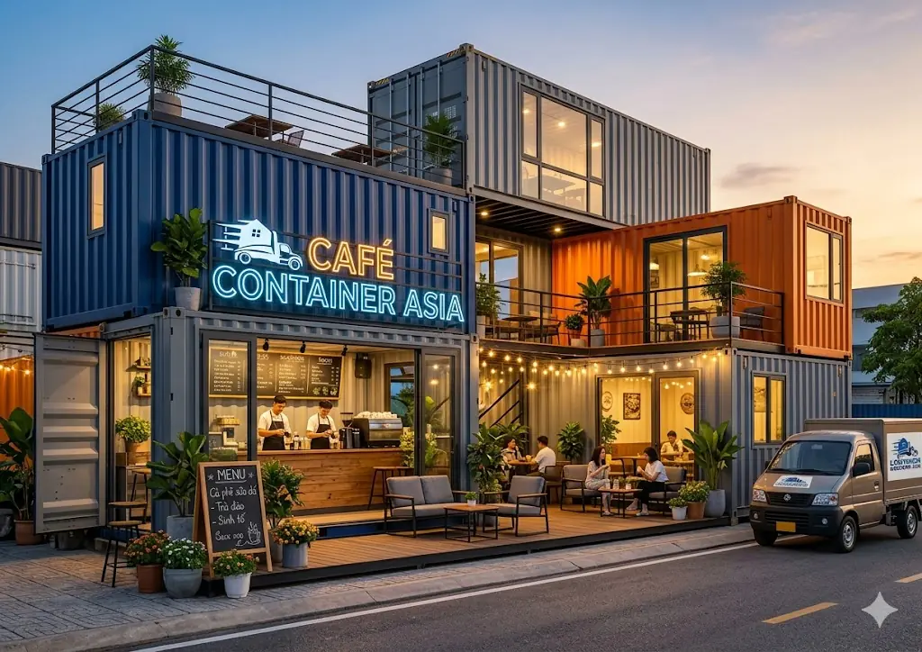 THIẾT KẾ CAFE CONTAINER ASIA