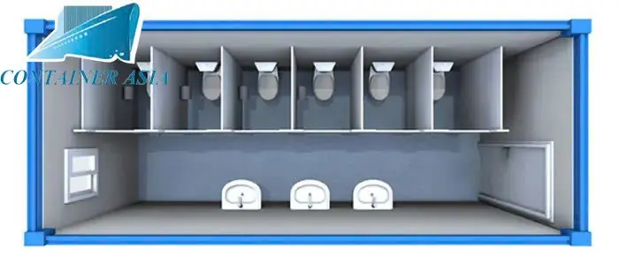 Container toilet 40 feet